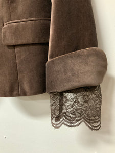 Luxury (14P) brown suede blazer