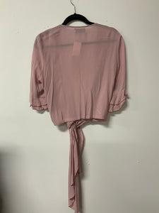 Mustard Seed (S) pink shrug NWT
