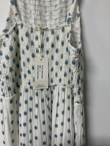 Sim & Sam (S) wh blu dot dress NWT