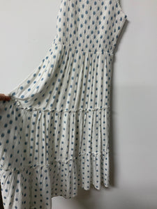 Sim & Sam (S) wh blu dot dress NWT
