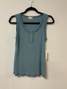 La Miel (L) blu rib tank NWT