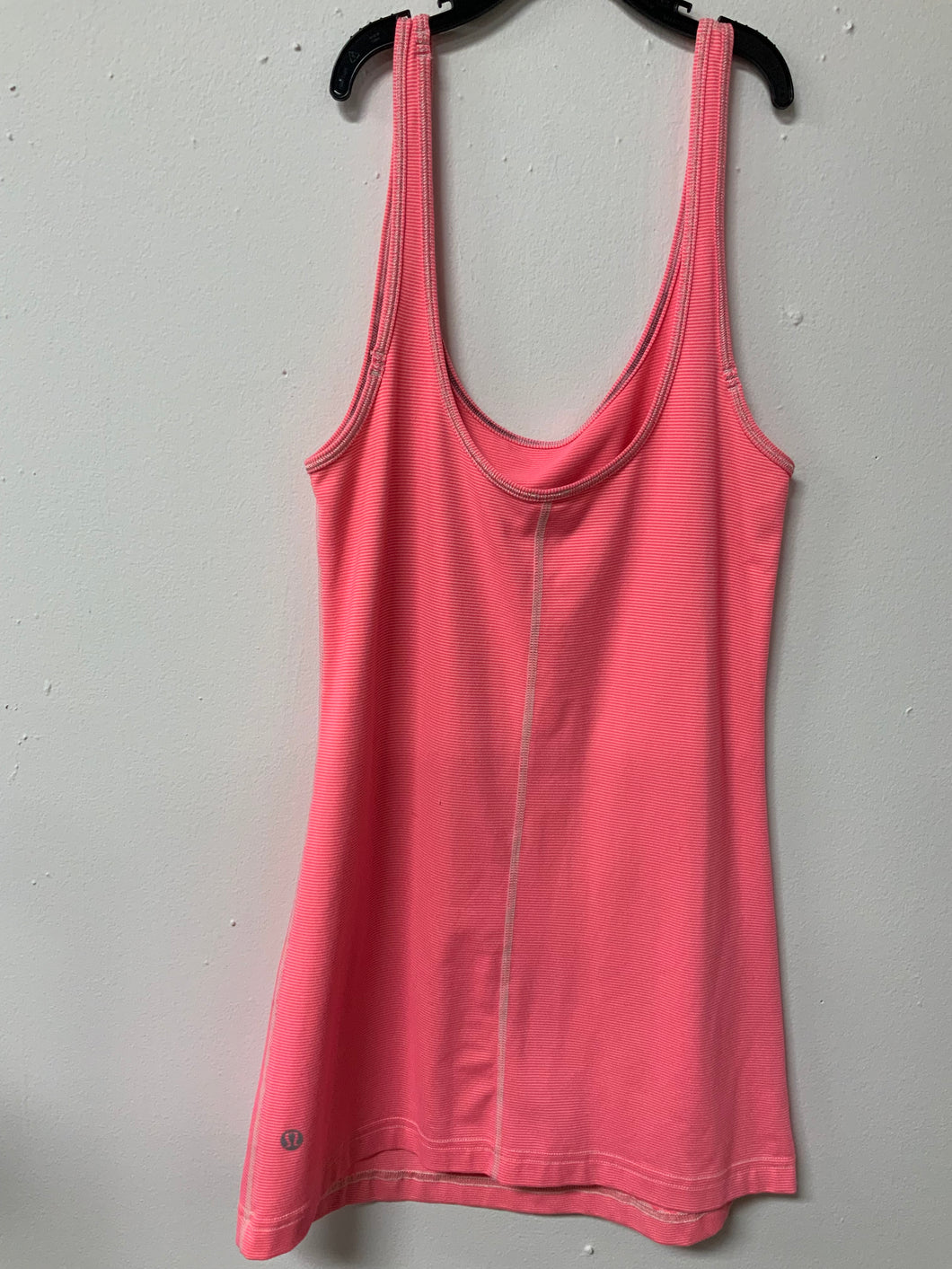 Lululemon pink & white stripe tank top