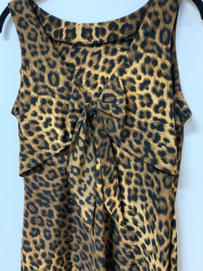 Studio (16) leop bk tie dress