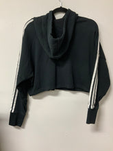 Load image into Gallery viewer, Adidas (S) black crop hoodie
