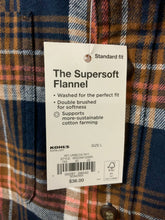Load image into Gallery viewer, Sonoma (L) blue, brown &amp; coral flannel NWT
