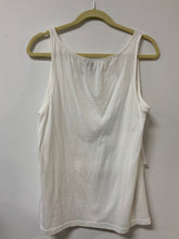 Load image into Gallery viewer, Relativity (L) white ruffle tank top NWT
