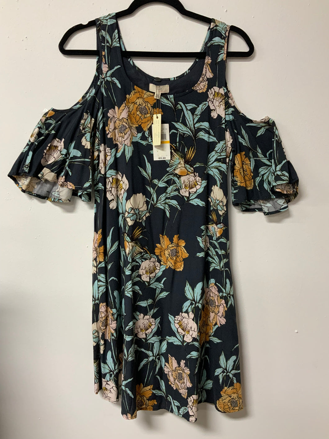 Cupio (S) blue flower shirt NWT