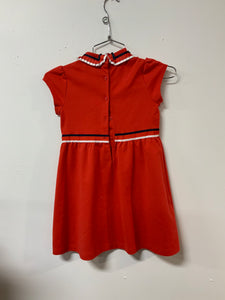 Janie (6) red wh blu pleat color dress
