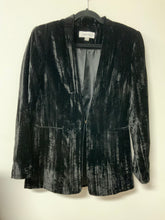 Load image into Gallery viewer, Calvin Klein (M) black velvet blazer
