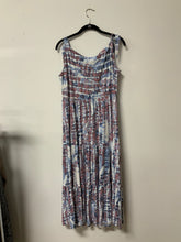 Load image into Gallery viewer, Pure (L) blue mauve tie strap dress
