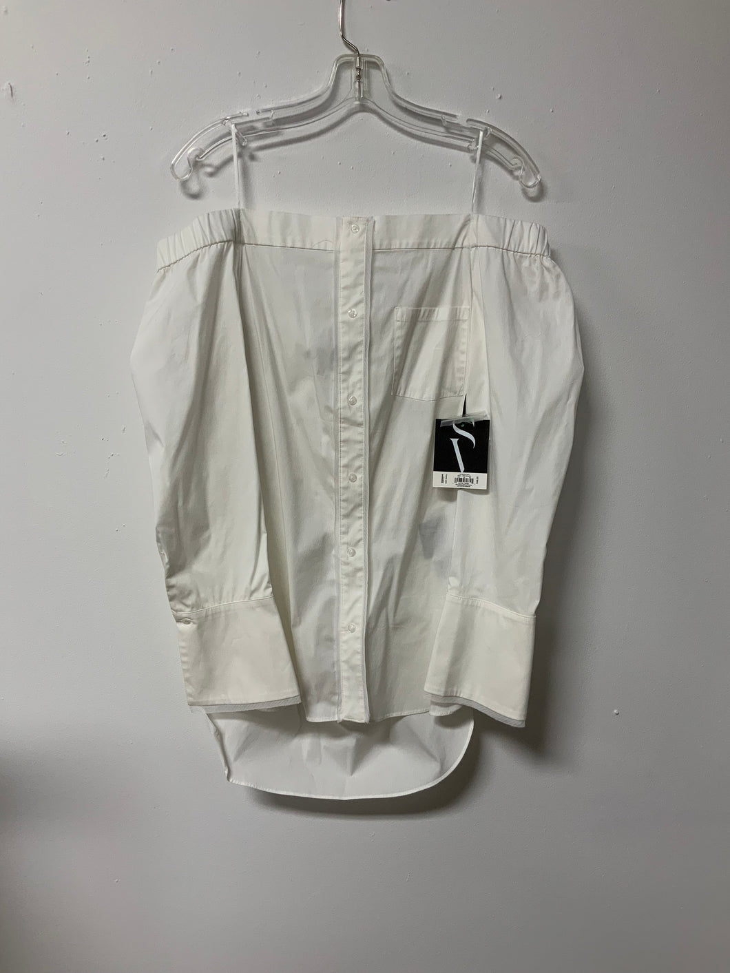 Simply (S) white off shldr top NWT