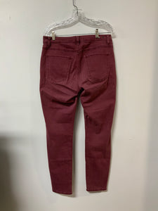 CAbi (10) maroon brush jeans