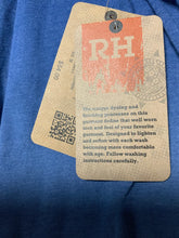 Load image into Gallery viewer, Ruffhewn (M) blue fade fringe cardigan NWT
