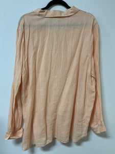 J Jill (XL) peach button up NWT