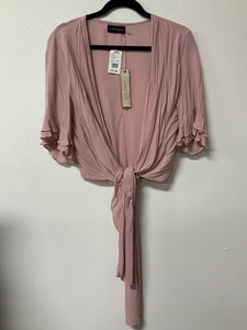 Mustard Seed (S) pink shrug NWT