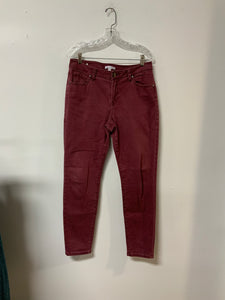 CAbi (10) maroon brush jeans