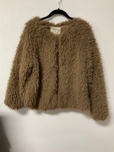 Ashley (XL) brown fur jacket