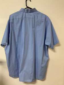 Van Heusen (18.5) blu btn shirt