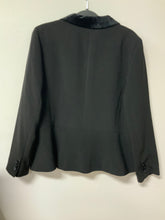 Load image into Gallery viewer, Talbots (16) black, velvet collar blazer

