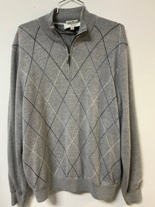 Fairway (M) grey lined zip sweater