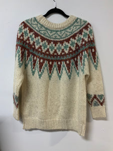 GeeGee (S) cream - green & red tinsel NWT