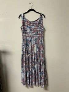 Pure (L) blue mauve tie strap dress