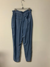 Load image into Gallery viewer, Zenana (M) chambray elastic pant NWT
