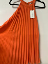 Load image into Gallery viewer, THML (XS) Orange Pleated dress NWT
