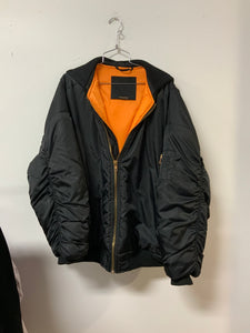 X2 collection black satiny, orange lining