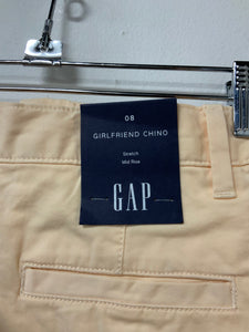 Gap (8) peach fray hem jean NWT