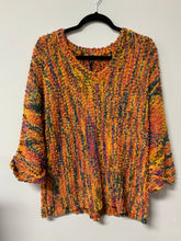 Load image into Gallery viewer, Ethyl (XXL) orange, blue, &amp; pink sweater NWT
