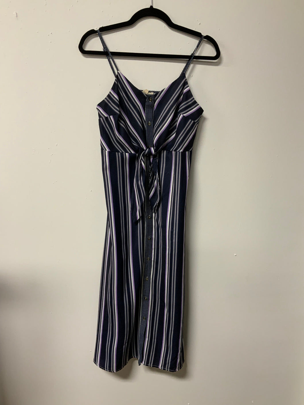 Mystree (S) navy stripe dress NWT
