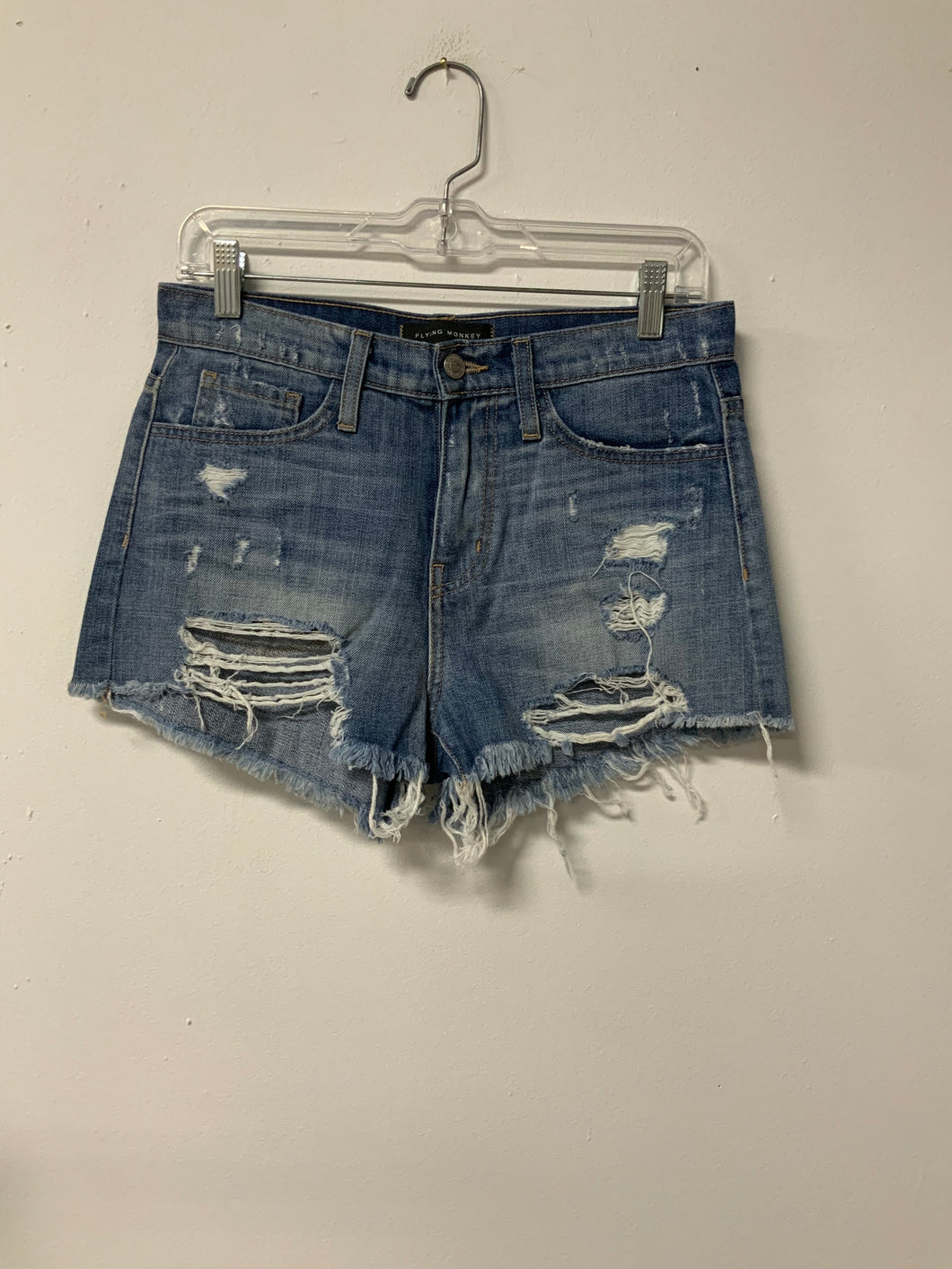 Flying Monkey (25) fray hole shorts