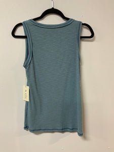 La Miel (L) blu rib tank NWT