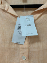Load image into Gallery viewer, J Jill (XL) peach button up NWT

