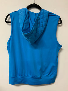 Neiman Marcus (S) blue quilt vest