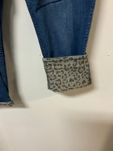 Slim Sat (14) rev leop jean NWT