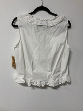 Load image into Gallery viewer, Scully (M) wh ruffle neck tank NWT
