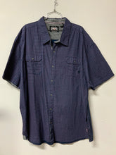 Load image into Gallery viewer, Lions Crest (5X) blue button down T-shirt NWT
