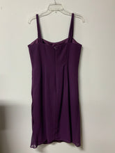 Load image into Gallery viewer, Jasmine (12) purple dress with broach
