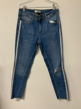 Load image into Gallery viewer, Zara (8) jeans metallic trim side
