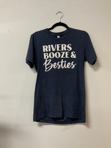 Canvas (S) Rivers & Booze Tee NWT