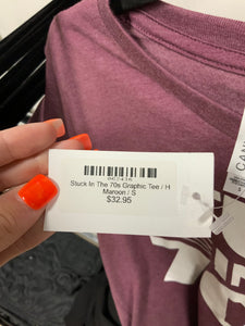 Canvas (S) Stuck in the 70’s Tee NWT