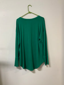 Liz (XL) green flowy hem NWT