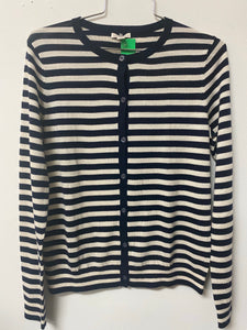 GAP (S) navy cream button cardigan