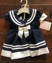 Load image into Gallery viewer, Bonnie Baby 2 pc sailor outfit NWT (12M)
