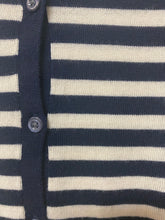 Load image into Gallery viewer, GAP (S) navy cream button cardigan

