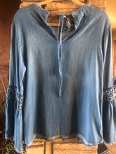 Load image into Gallery viewer, Altar’d State chambray bell sleeve (M)
